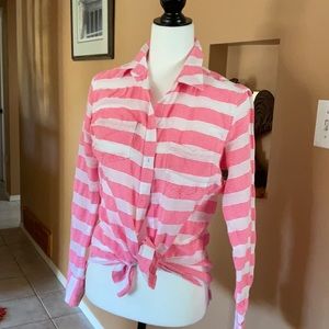 Target shirt in pink and white size Med